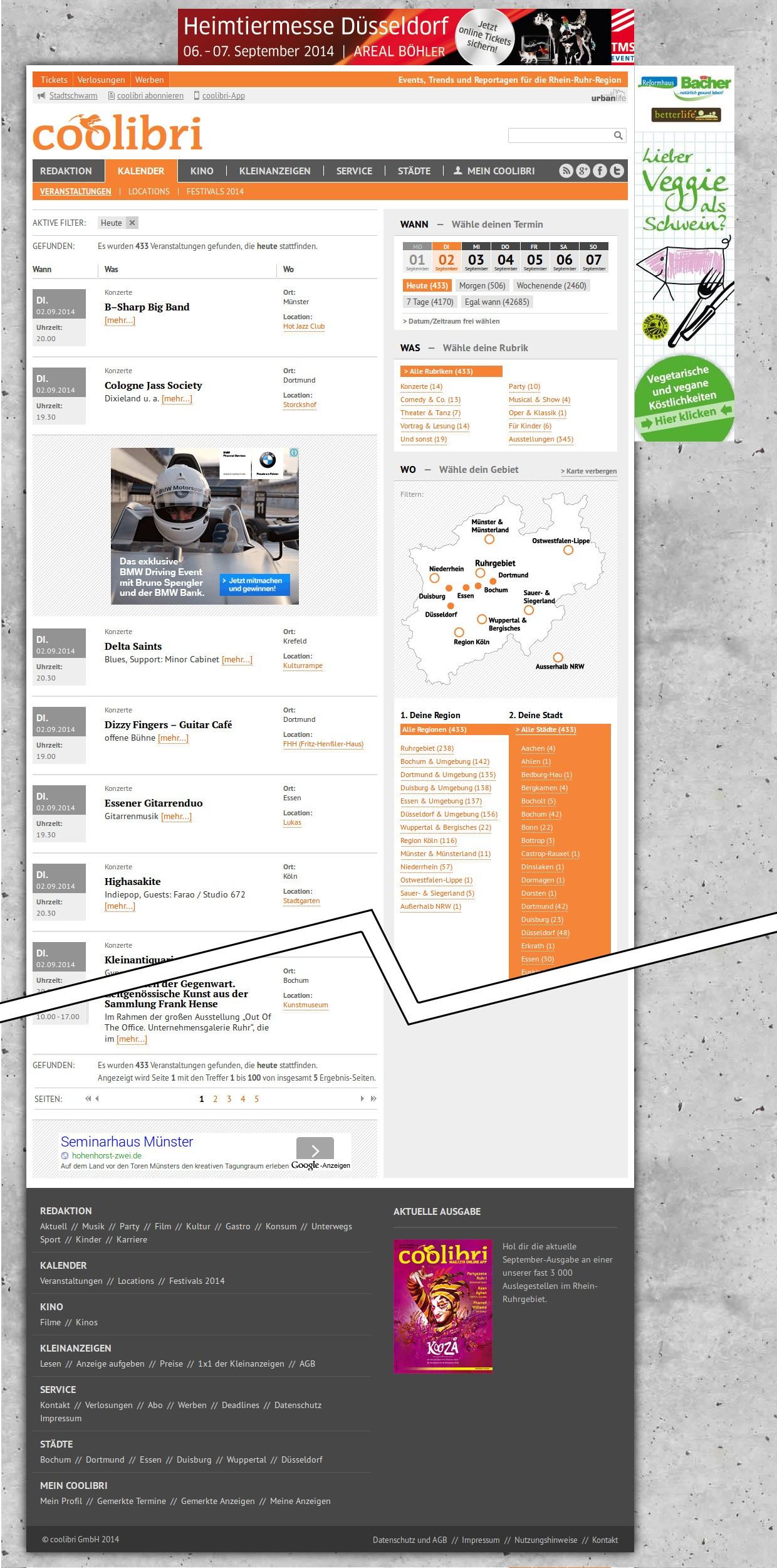 Abbildung des Layouts für Desktop-Systeme